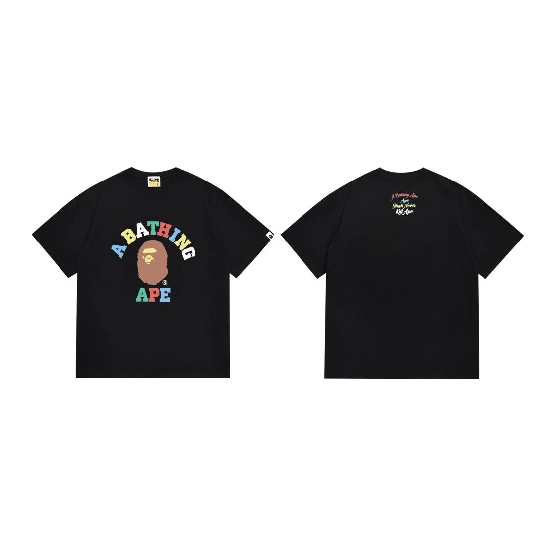 A Bathing Ape Pixel Camo Ape Head White T-Shirt - 25