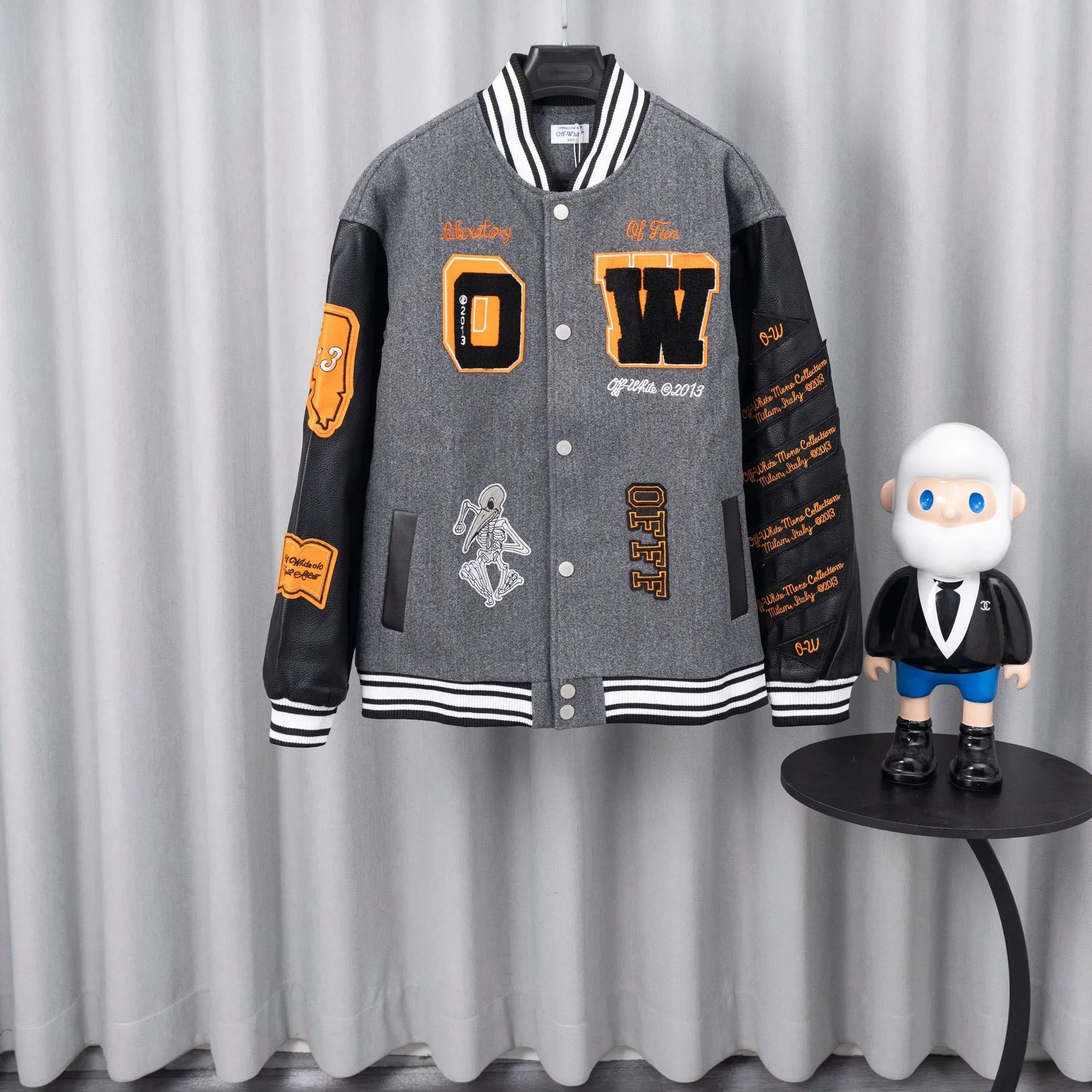 Off-White x Pitbull Varsity Jacket Red Outerwear - 19