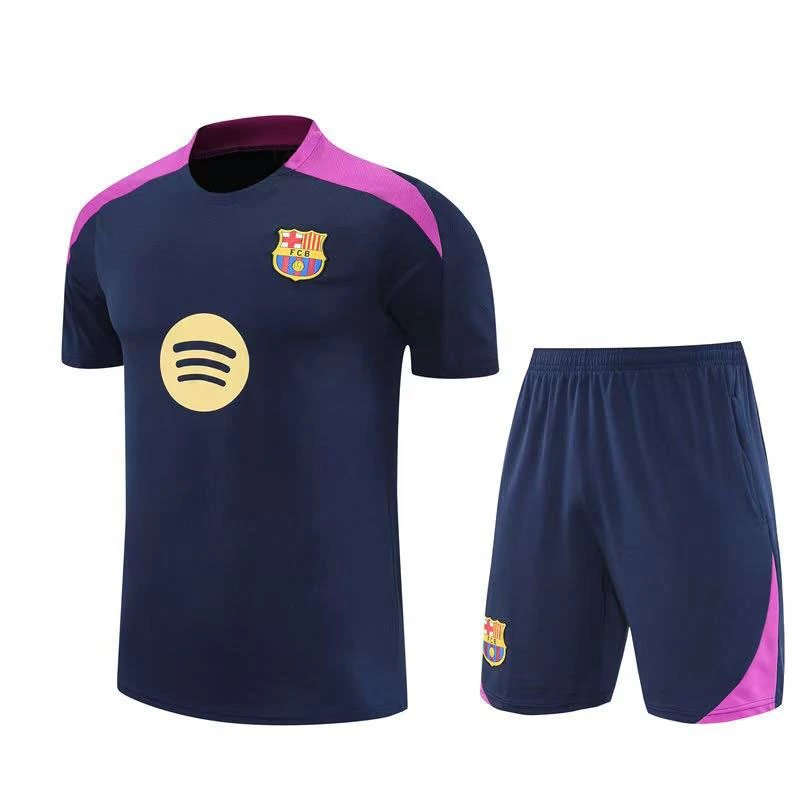 FC Barcelona x Spotify Training Jersey and Shorts Set Purple / Navy - 3