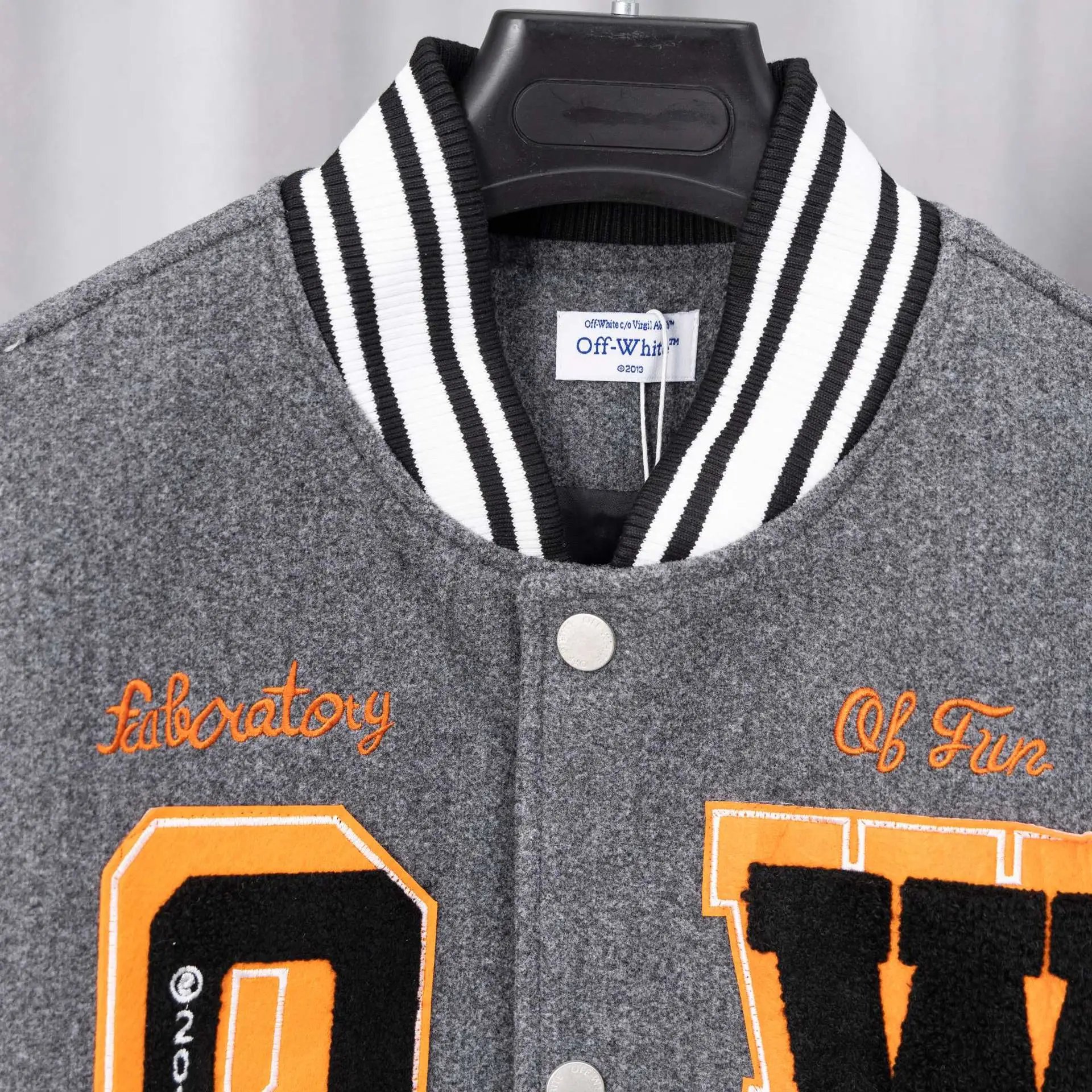 Off-White x Pitbull Varsity Jacket Red Outerwear - 23