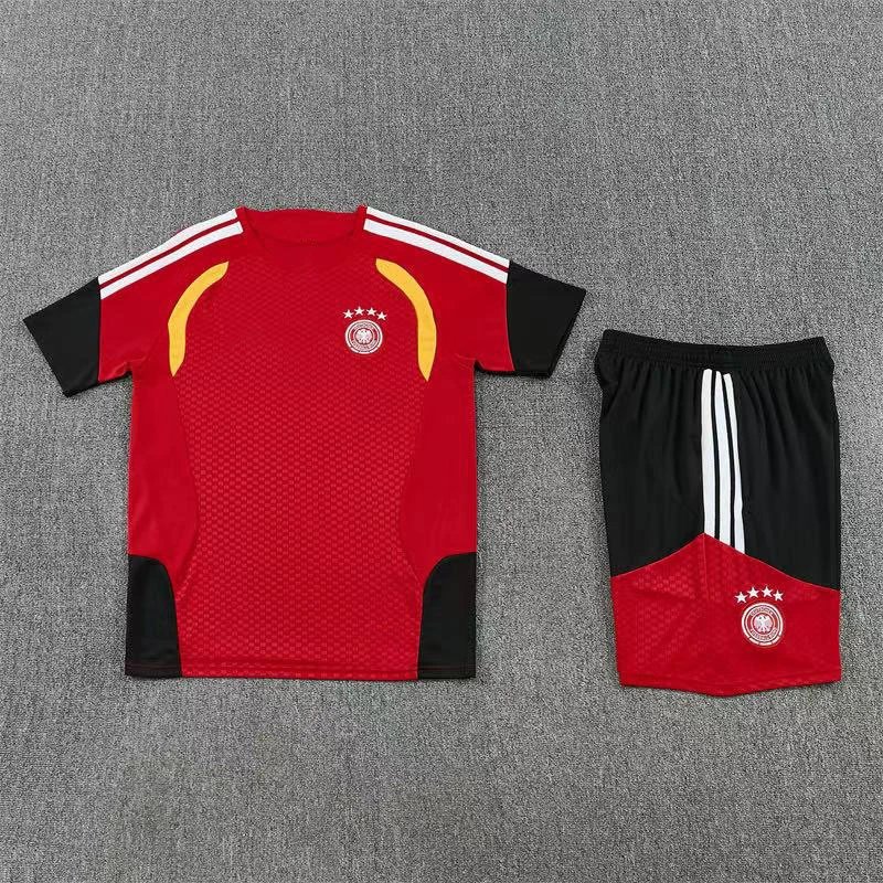 Adidas Algeria National Football Team Home Kit Green Red Jersey and Shorts Set Sets - 15