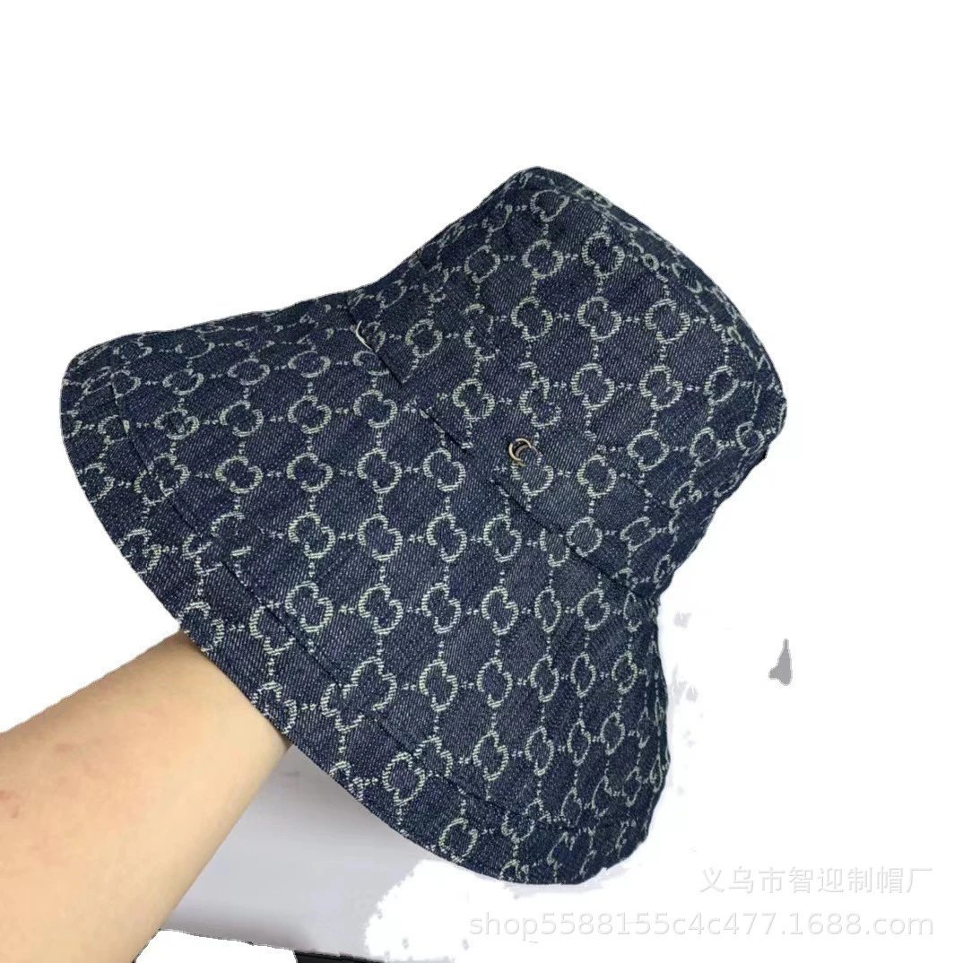 Gucci GG Marmont Bucket Hat Black Denim - 4