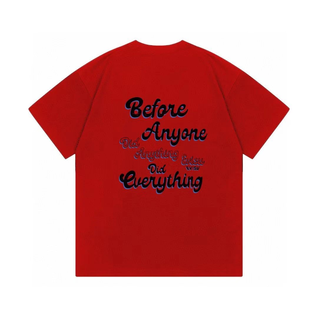 Evisu Daruma Graphic Print Red T-Shirt - 21