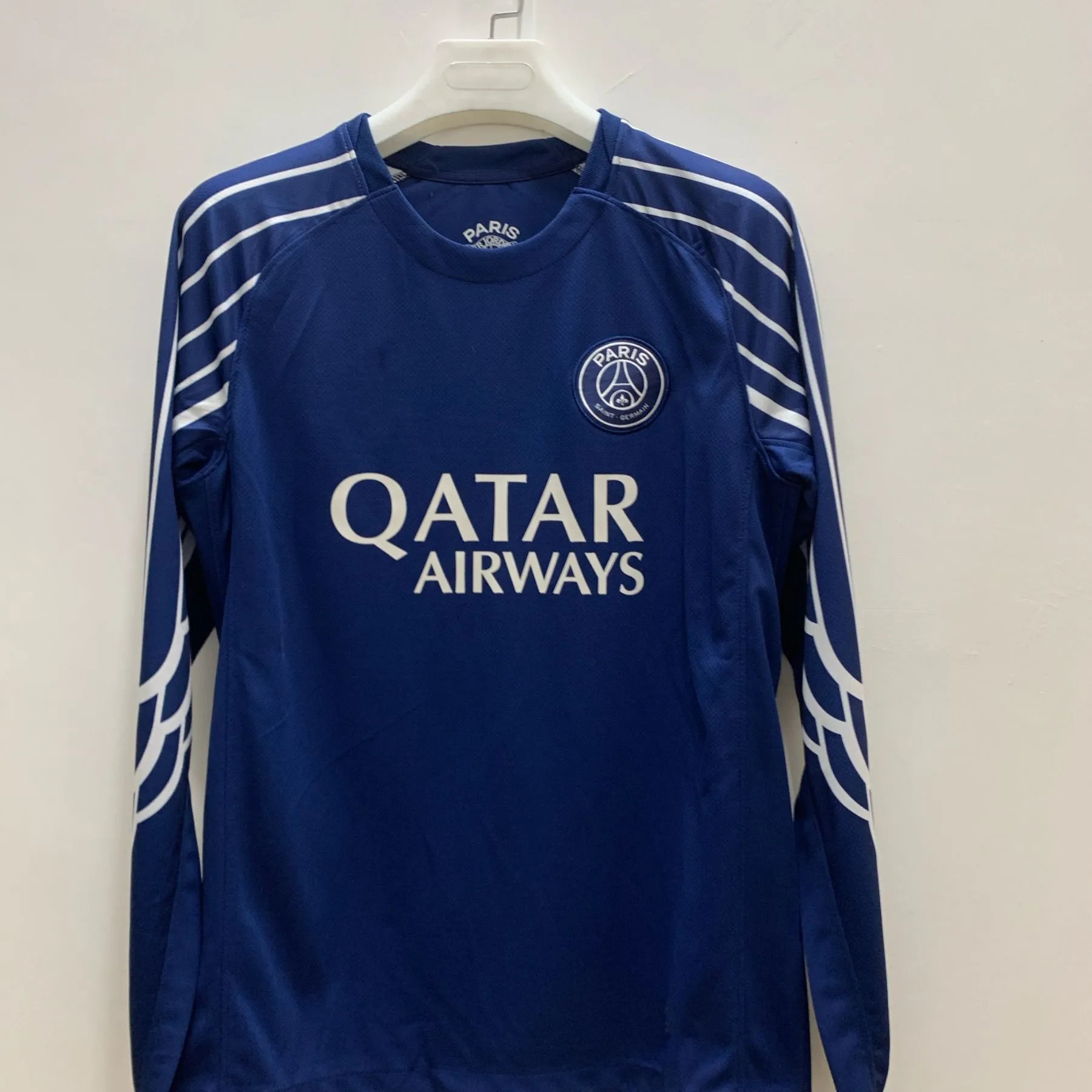 Design Grêmio 2024 Home Long-Sleeve Jersey Blue / Black Striped Jersey - 14