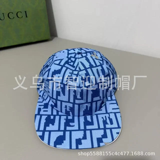 Unbranded Hats Curved-Brim Geometric Monogram-Print Baseball Cap product detail image 4