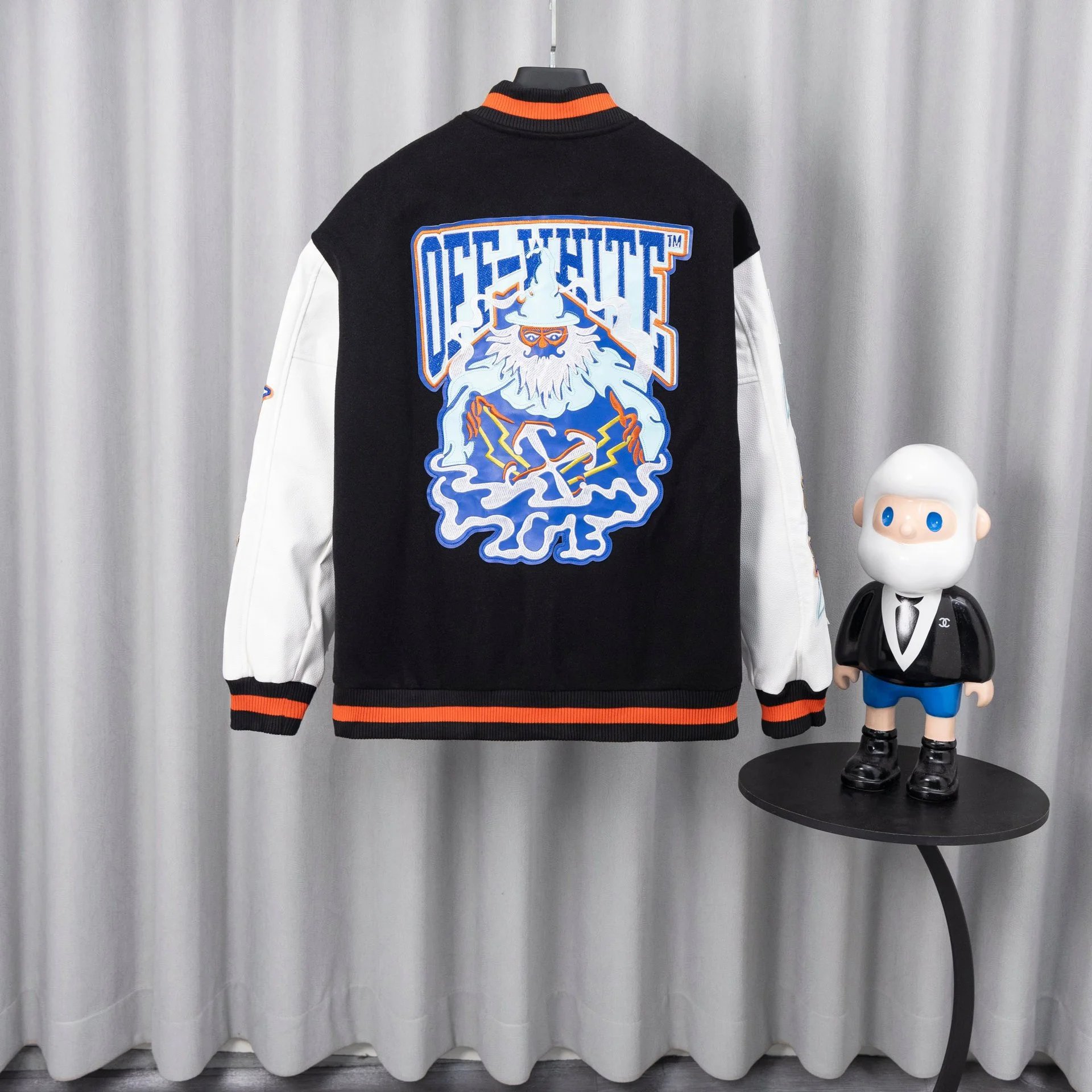 Off-White x Pitbull Varsity Jacket Red Outerwear - 40