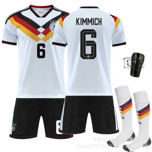 Design Germany National Team 2024 Home Kit Kimmich #6 White Jersey Set Jersey - 1