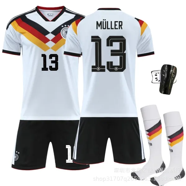Design Germany National Team Inspired Soccer Jersey Set White / Black / Red / Yellow Jersey - 9