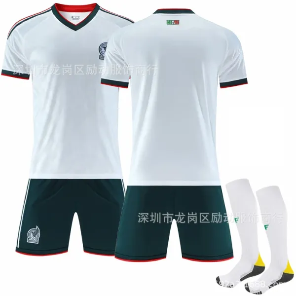 Design Mexico National Team Away Kit White / Green / Red Jersey Set Sets - 1