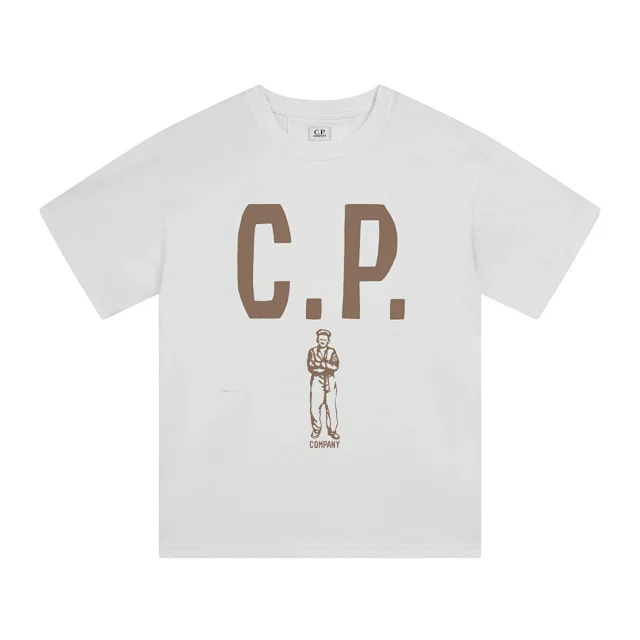 C.P. Company T-Shirts Logo Print Crewneck Short-Sleeve T-Shirt product detail image 45