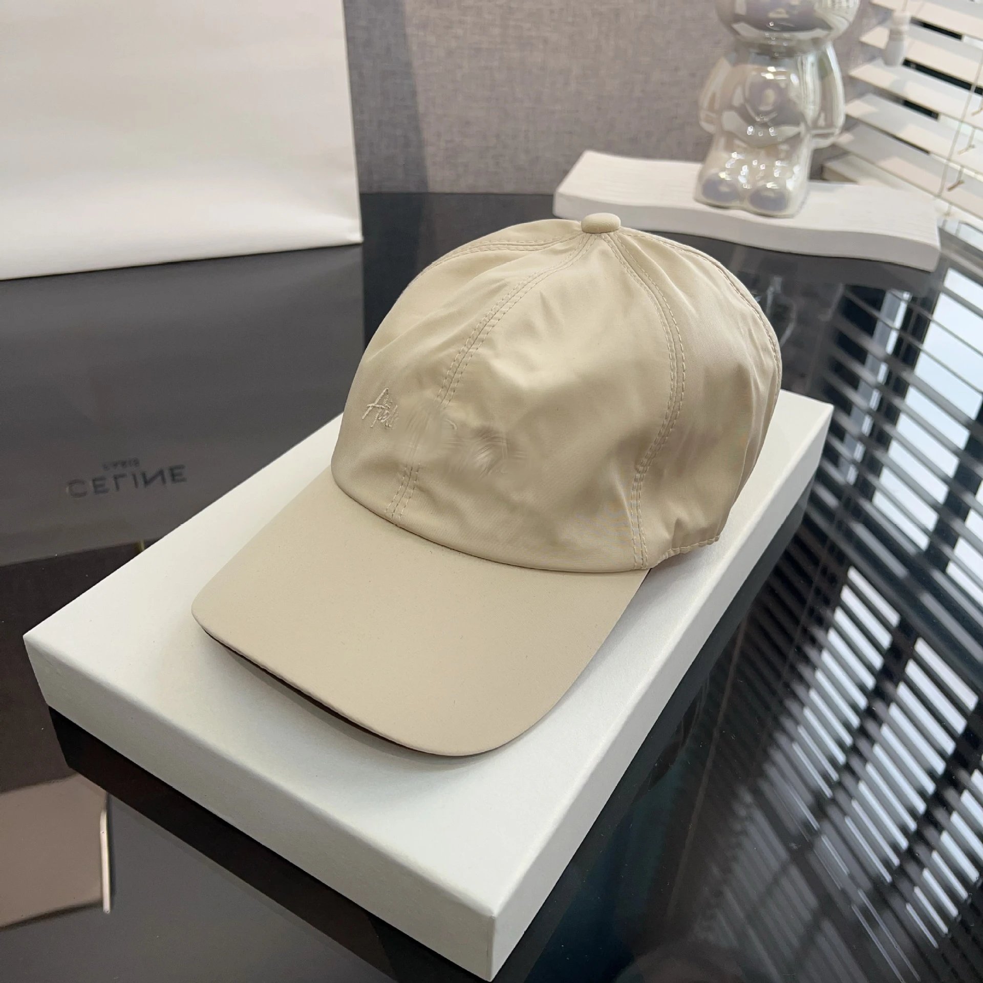 Celine White Logo-Embroidered Baseball Cap - 3