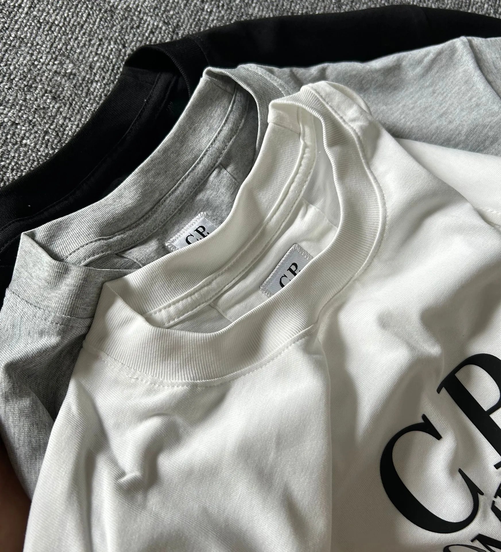 C.P. Company Patch Logo Black T-Shirt - 7