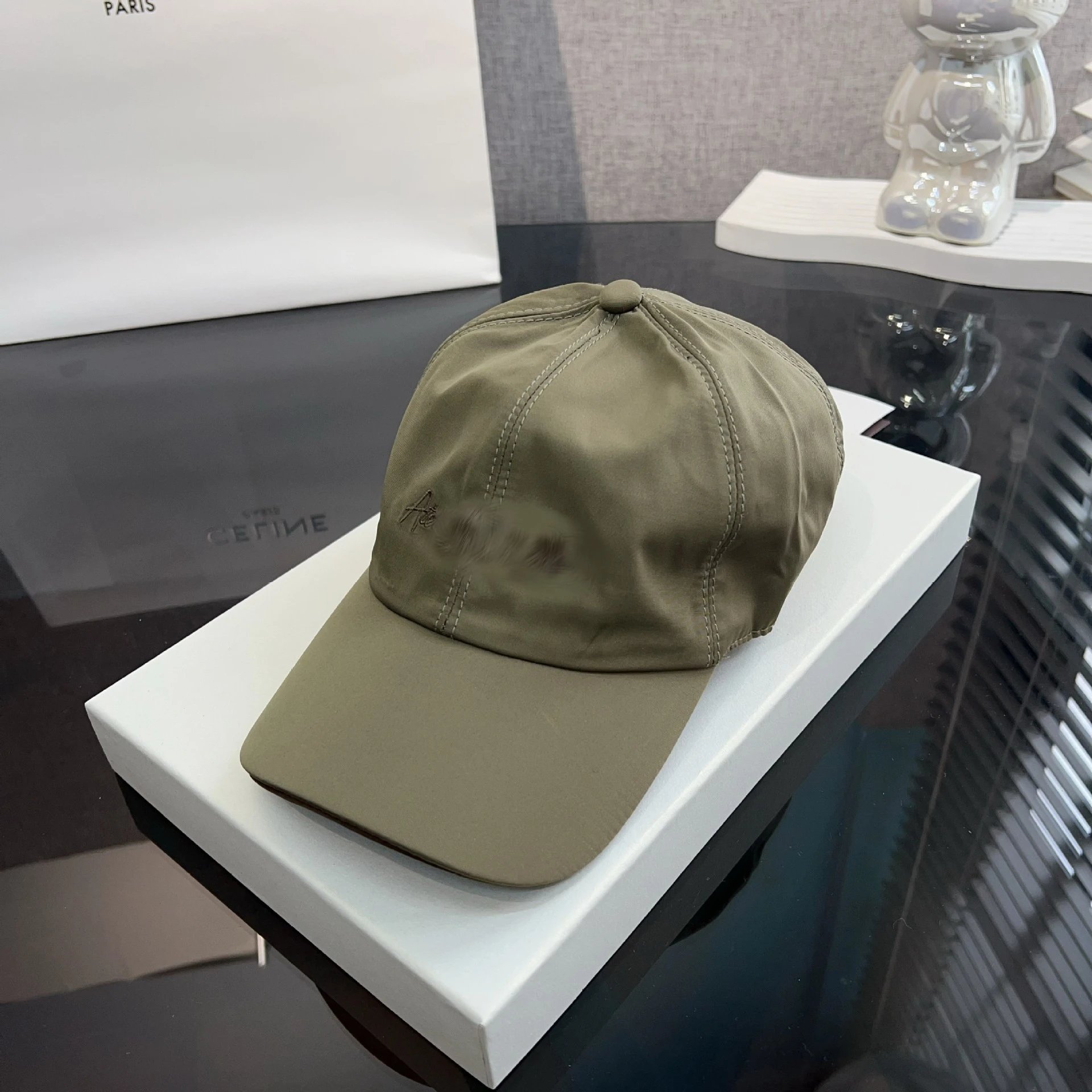 Celine White Logo-Embroidered Baseball Cap - 11