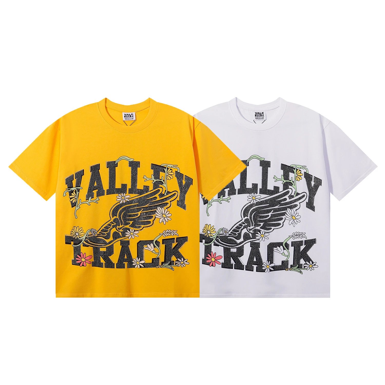 Design Vale Bone Athletic Graphic Print White T-Shirt T-Shirts - 5