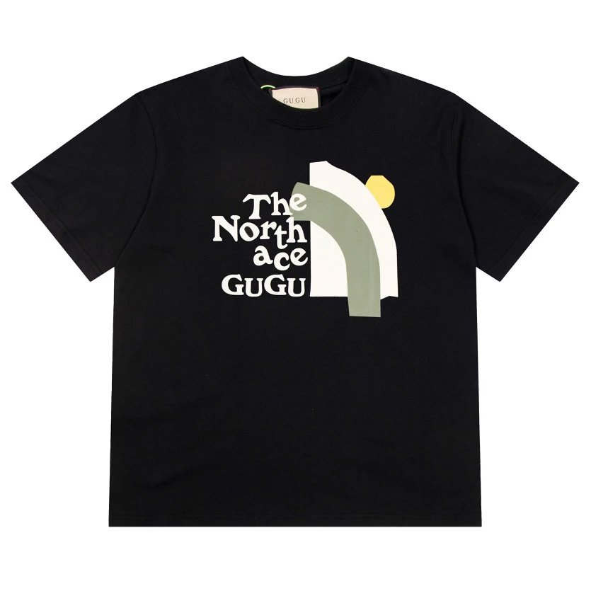 Gucci GUGU x The North Face Graphic Print Black T-Shirt T-Shirts - 12
