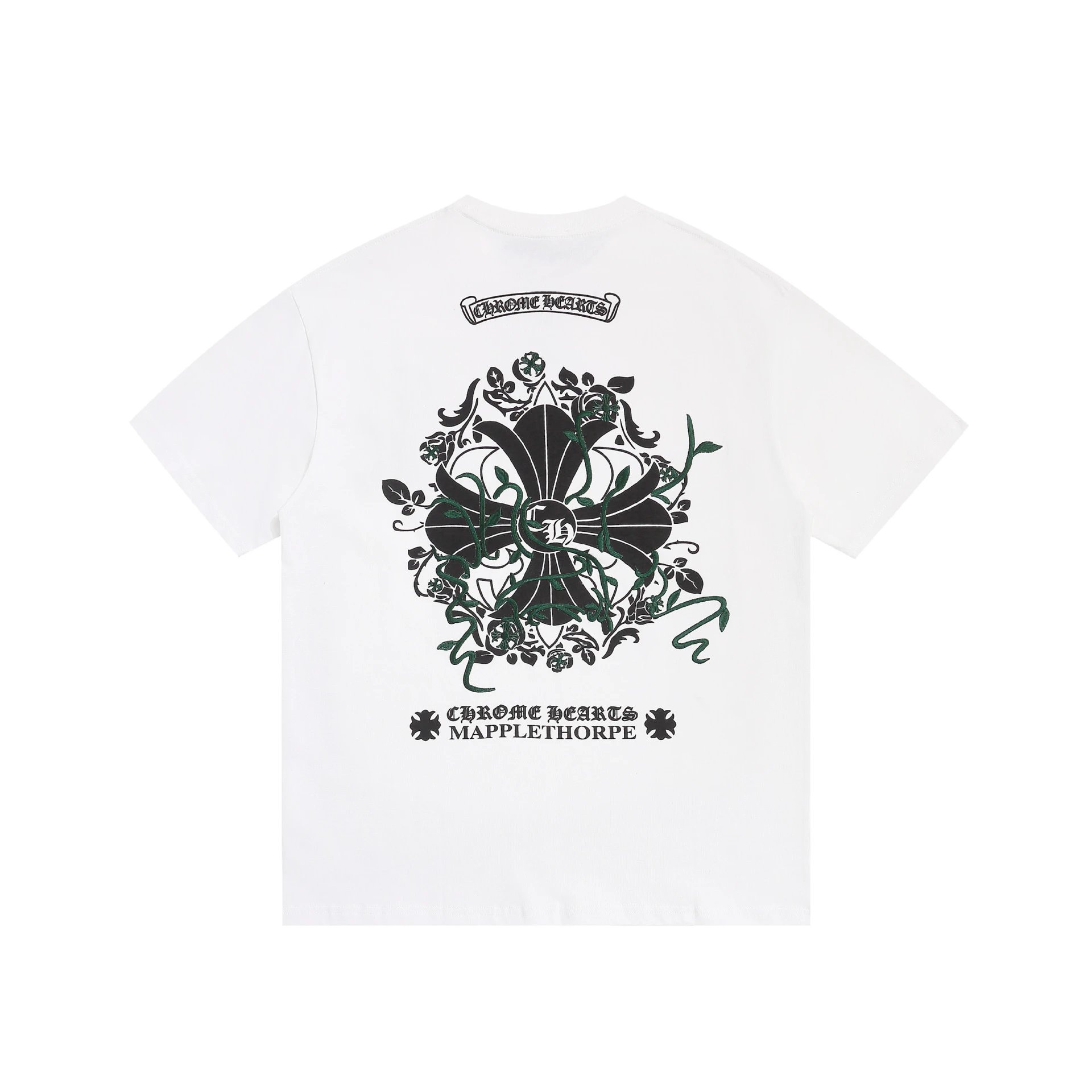 Chrome Hearts Crystal Logo White T-Shirt - 12