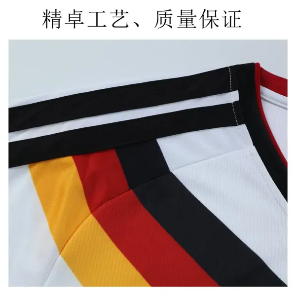 Design Germany National Team Inspired Soccer Jersey Set White / Black / Red / Yellow Jersey - 4