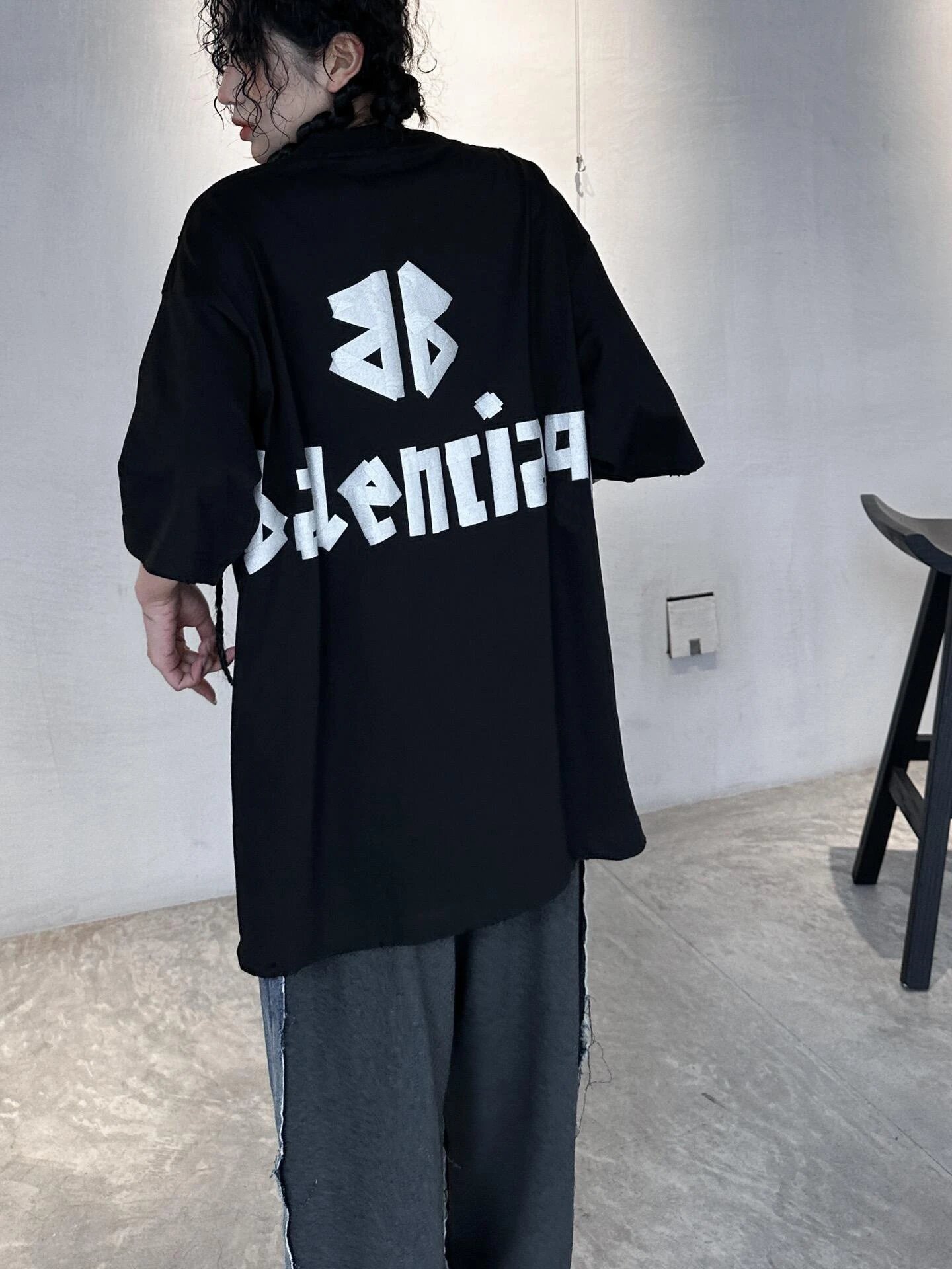 Design Blccnigeo Oversized Graphic T-Shirt Dark Gray T-Shirts - 6