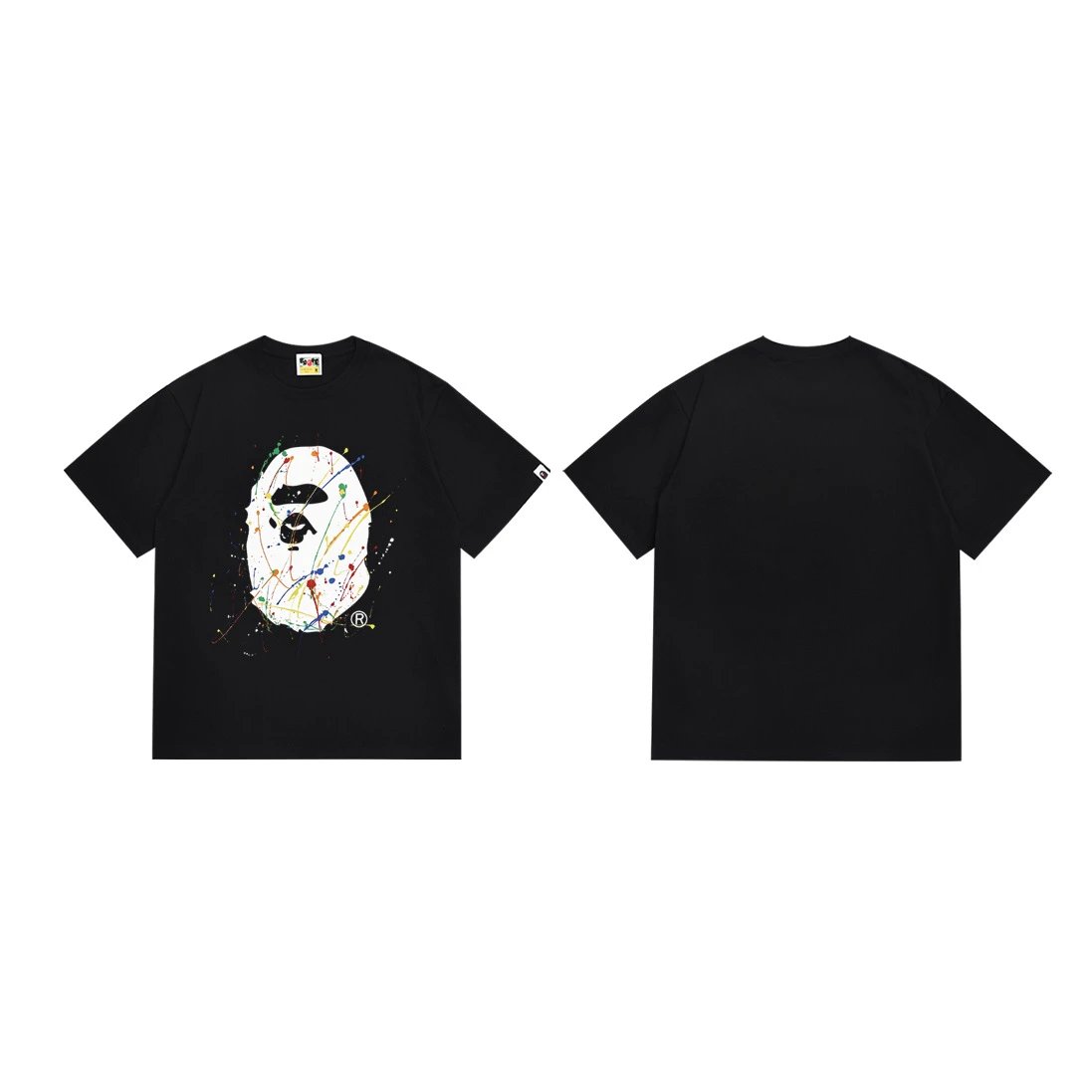 A Bathing Ape Pixel Camo Ape Head White T-Shirt - 17