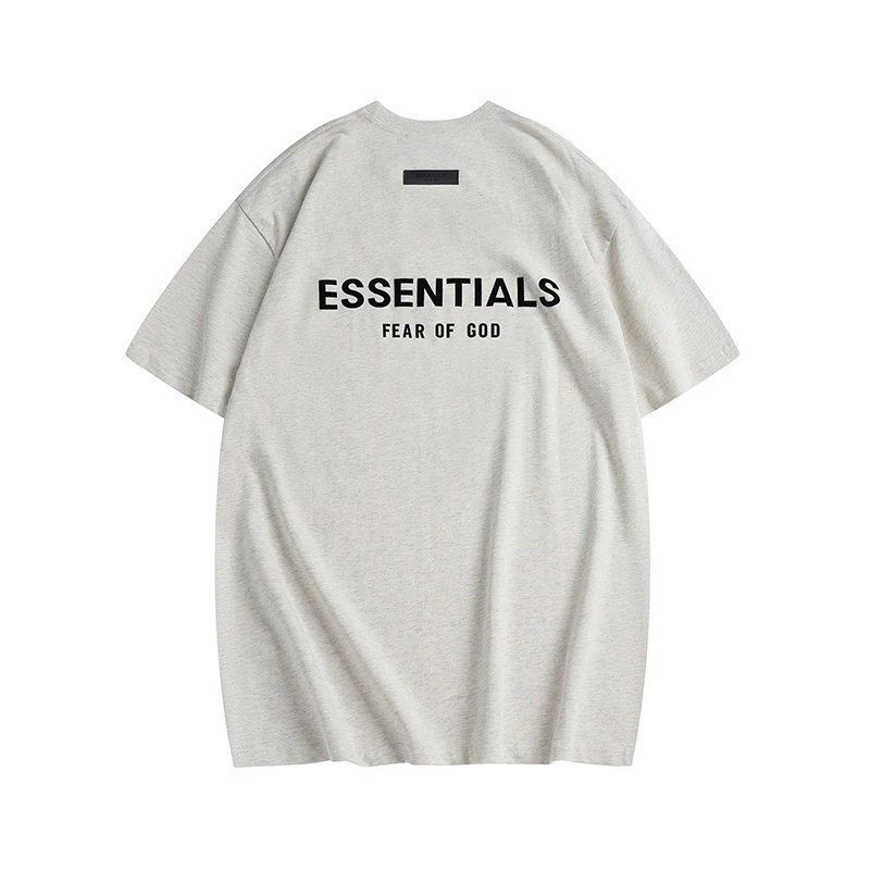 Fear of God Essentials Logo Print Oversized T-Shirt Beige - 11