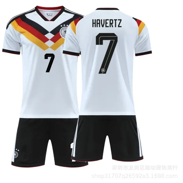 Design Germany National Team Inspired Jersey Set White / Black / Red / Yellow Jersey - 1