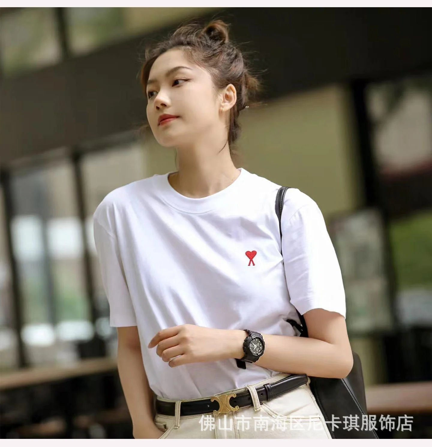 Ami Paris Heart Logo Black T-Shirt - 13