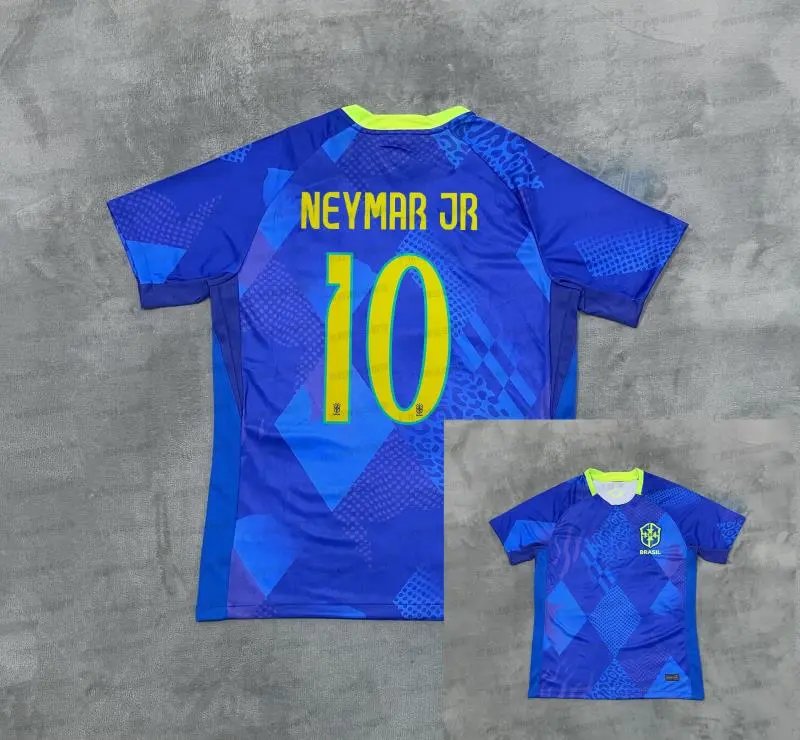 CBF Brazil National Team Vini Jr. #7 Graphic Jersey Black Pink - 7