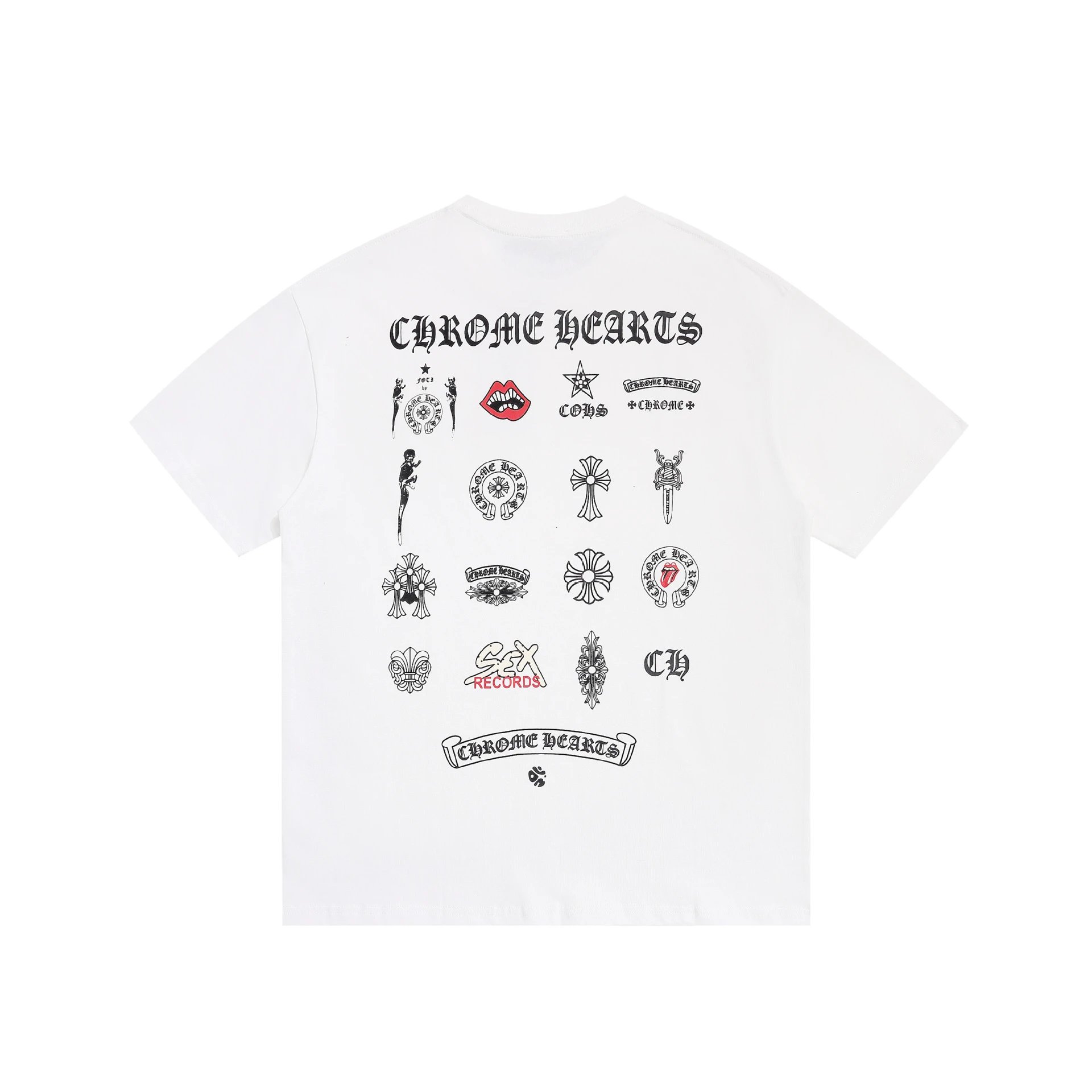 Chrome Hearts Crystal Logo White T-Shirt - 14