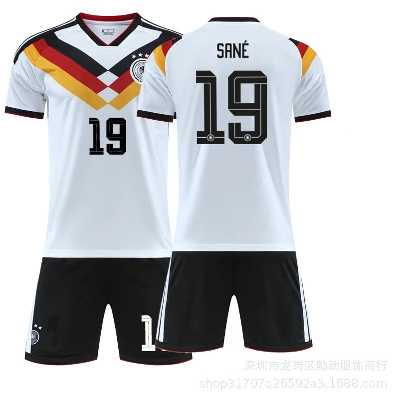 Design Germany National Team Inspired Soccer Jersey Set White / Black / Red / Yellow Jersey - 1