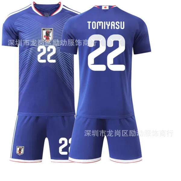 Japan Football Association Tomiyasu #22 Home Jersey Blue - 1