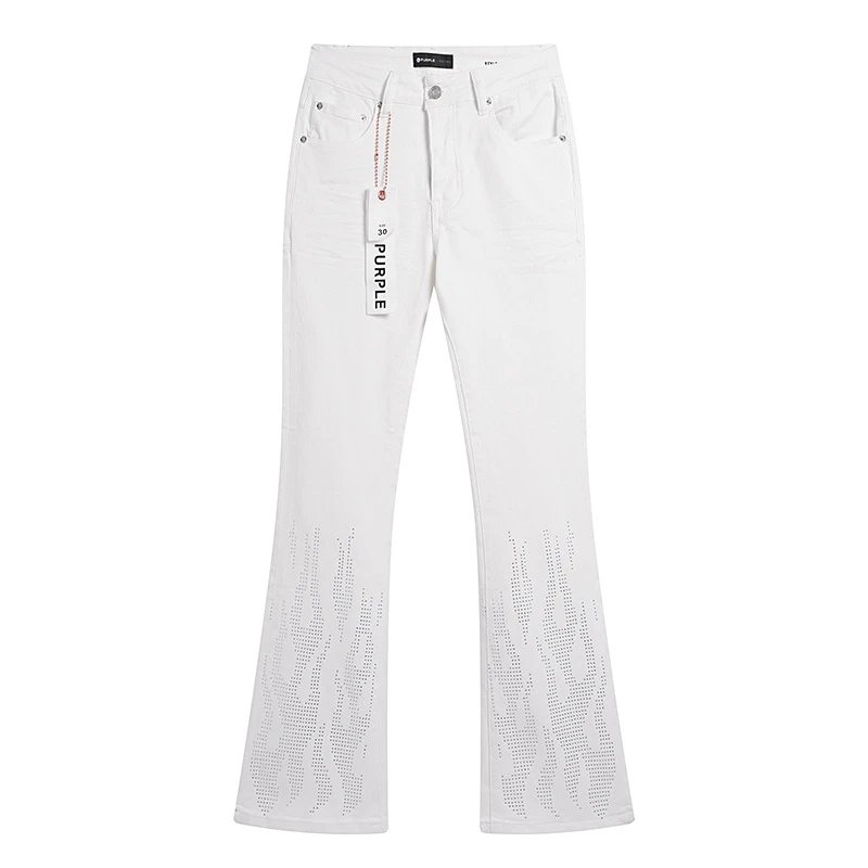 Purple Brand Distressed Flare Jeans Light Wash - 23