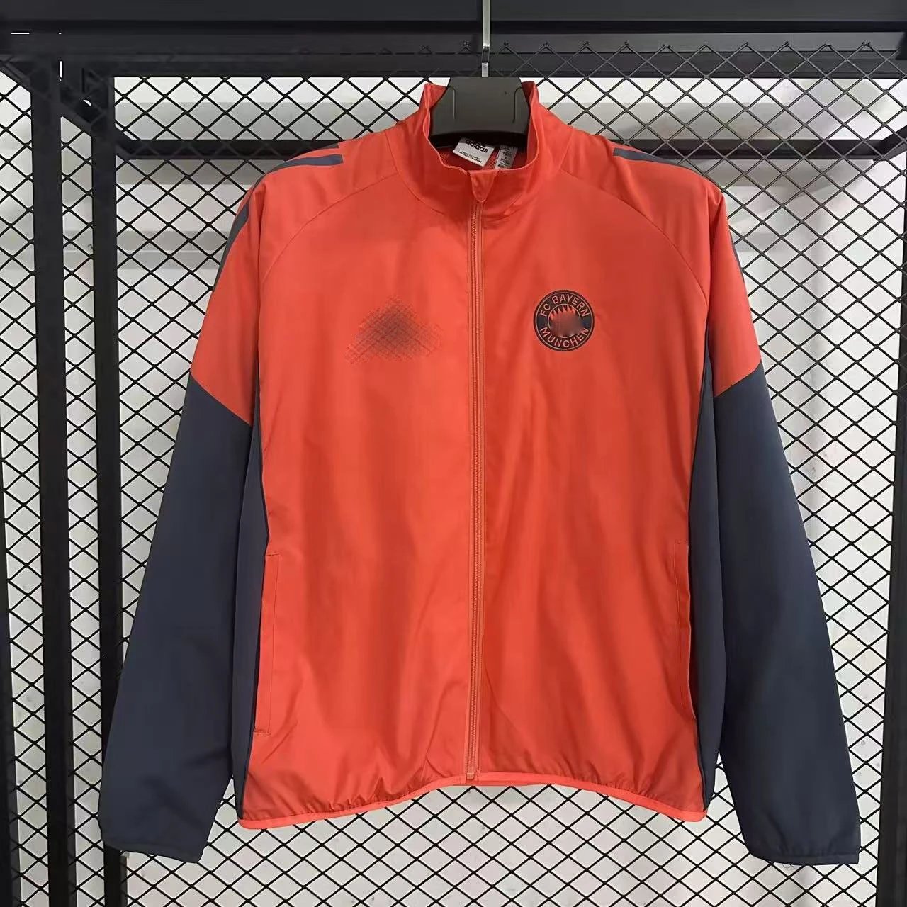 CBF x Itaú Windbreaker Light Gray Jacket Outerwear - 6