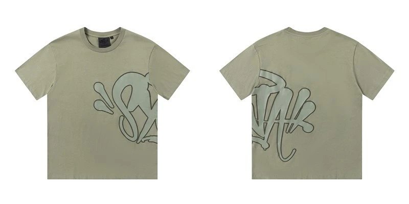 Design Graphic Print Oversized T-Shirt Green - 10