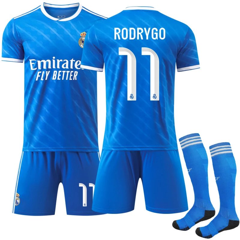 Real Madrid Arda Güler #15 Blue Away Jersey Set - 3