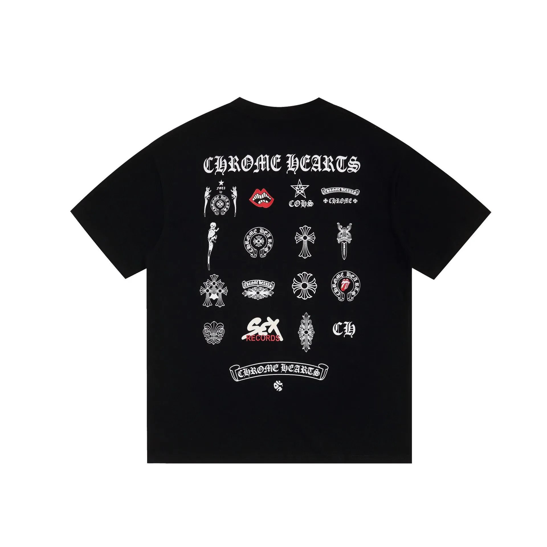 Chrome Hearts Crystal Logo White T-Shirt - 23