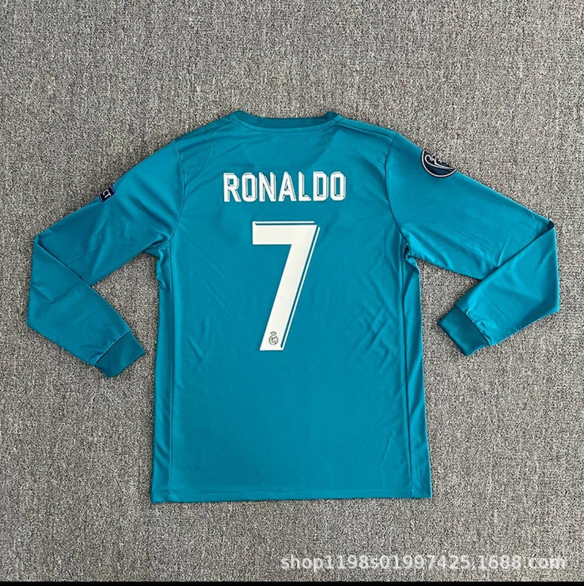 Real Madrid x Adidas 2017 Champions League Third Jersey Turquoise Ronaldo #7 - 16