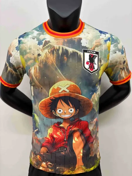 Japan Football Association x One Piece Luffy Graphic Jersey - 1