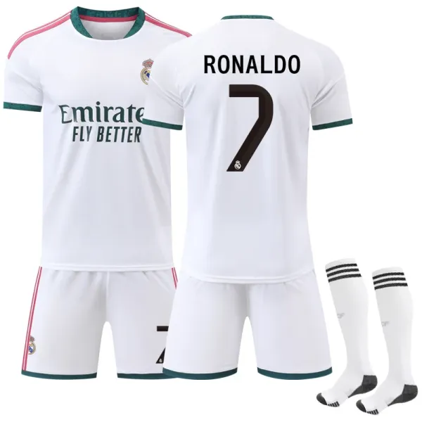 Real Madrid Bellingham #5 Home Jersey Set White - 4