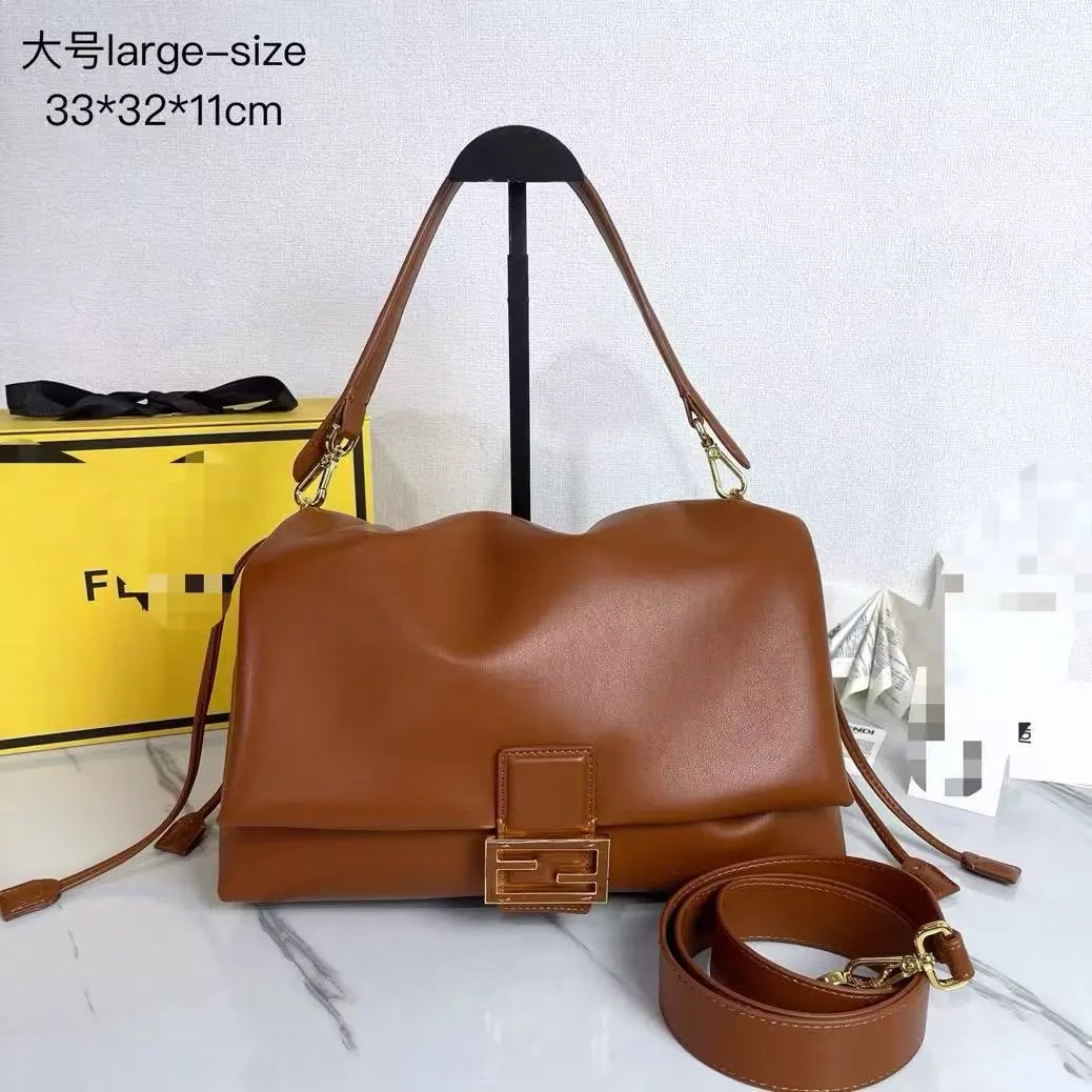 Fendi Shoulder Bags Drawstring Bag with FF Buckle image 4