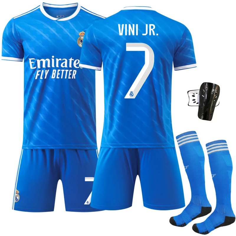 Real Madrid Arda Güler #15 Blue Away Jersey Set - 8