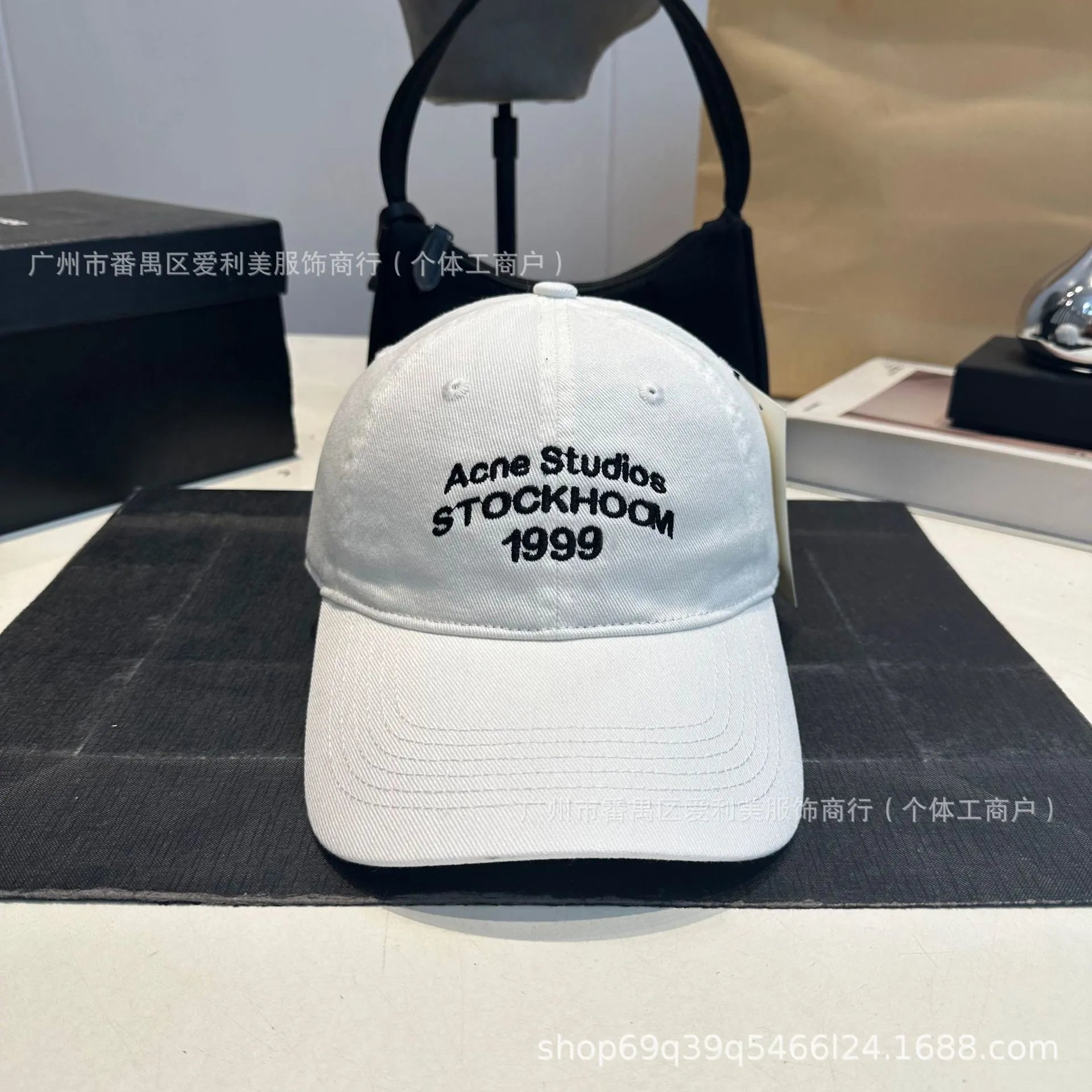 Acne Studios Stockholm 1999 Black Baseball Cap - 4