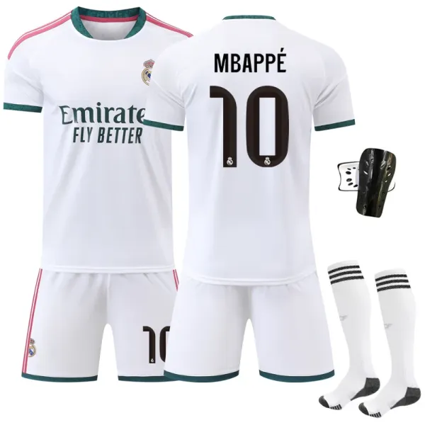 Real Madrid Bellingham #5 Home Jersey Set White - 9