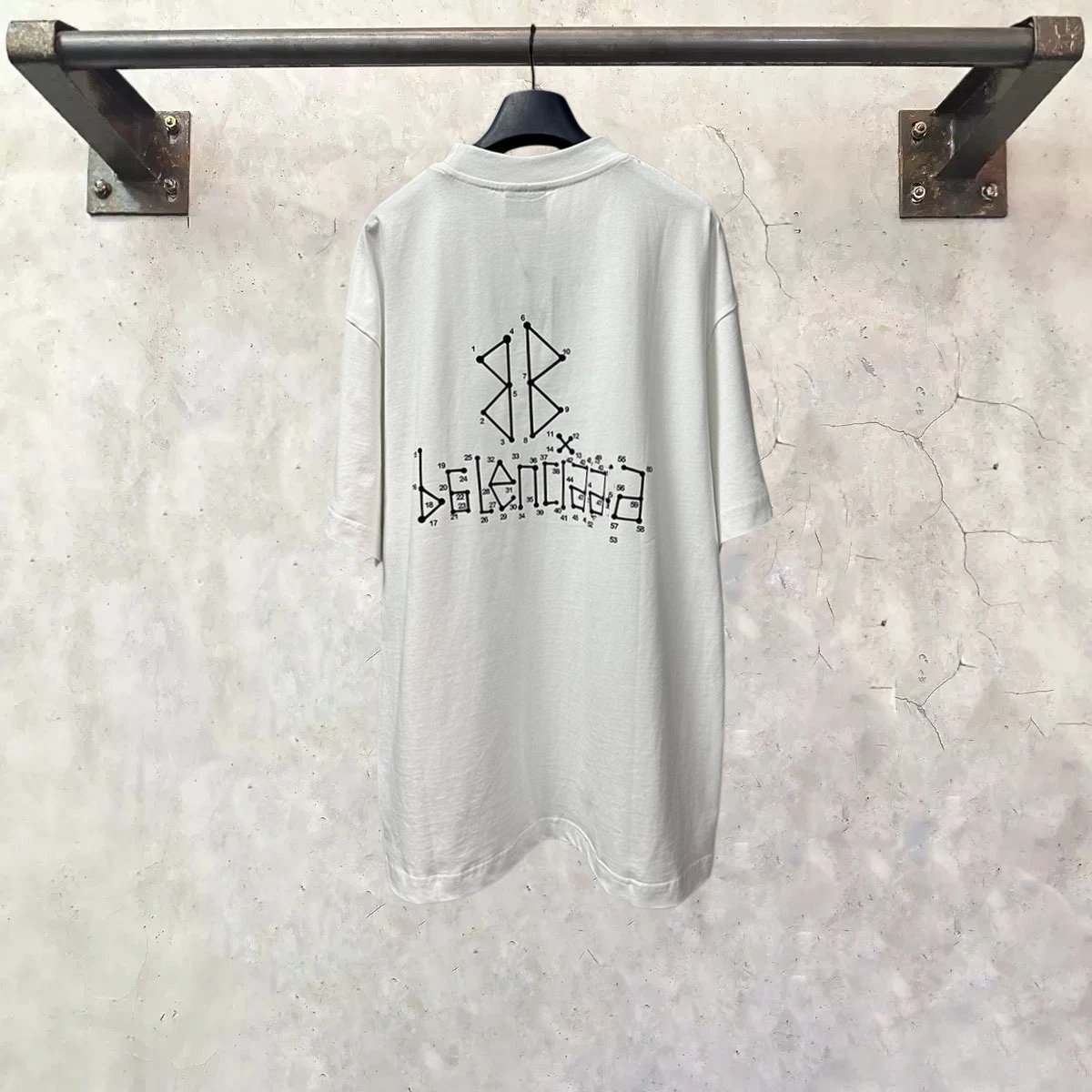 Balenciaga Numeric Logo Oversized T-Shirt Black - 12