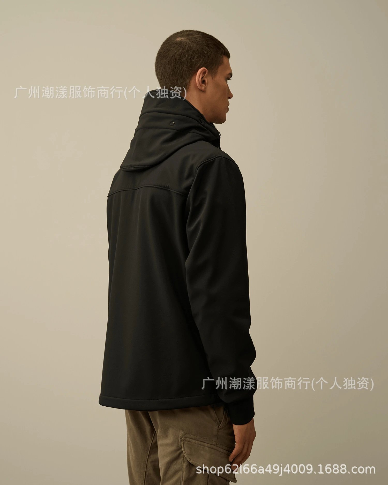 C.P. Company Hooded Windbreaker Black Jacket Outerwear - 6