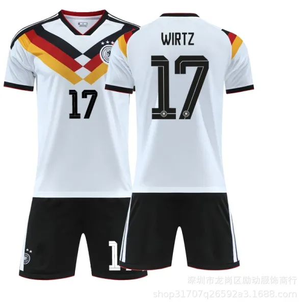 Design Germany National Team 2018 Home Kit Wirtz #17 Jersey and Shorts Jersey - 1