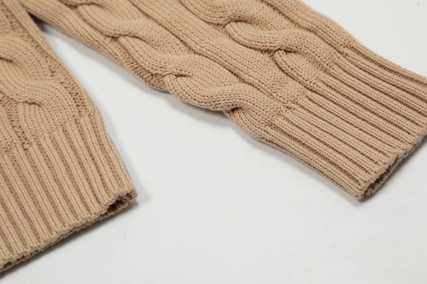 Polo Ralph Lauren Cable Knit V-Neck Sweater White - 8