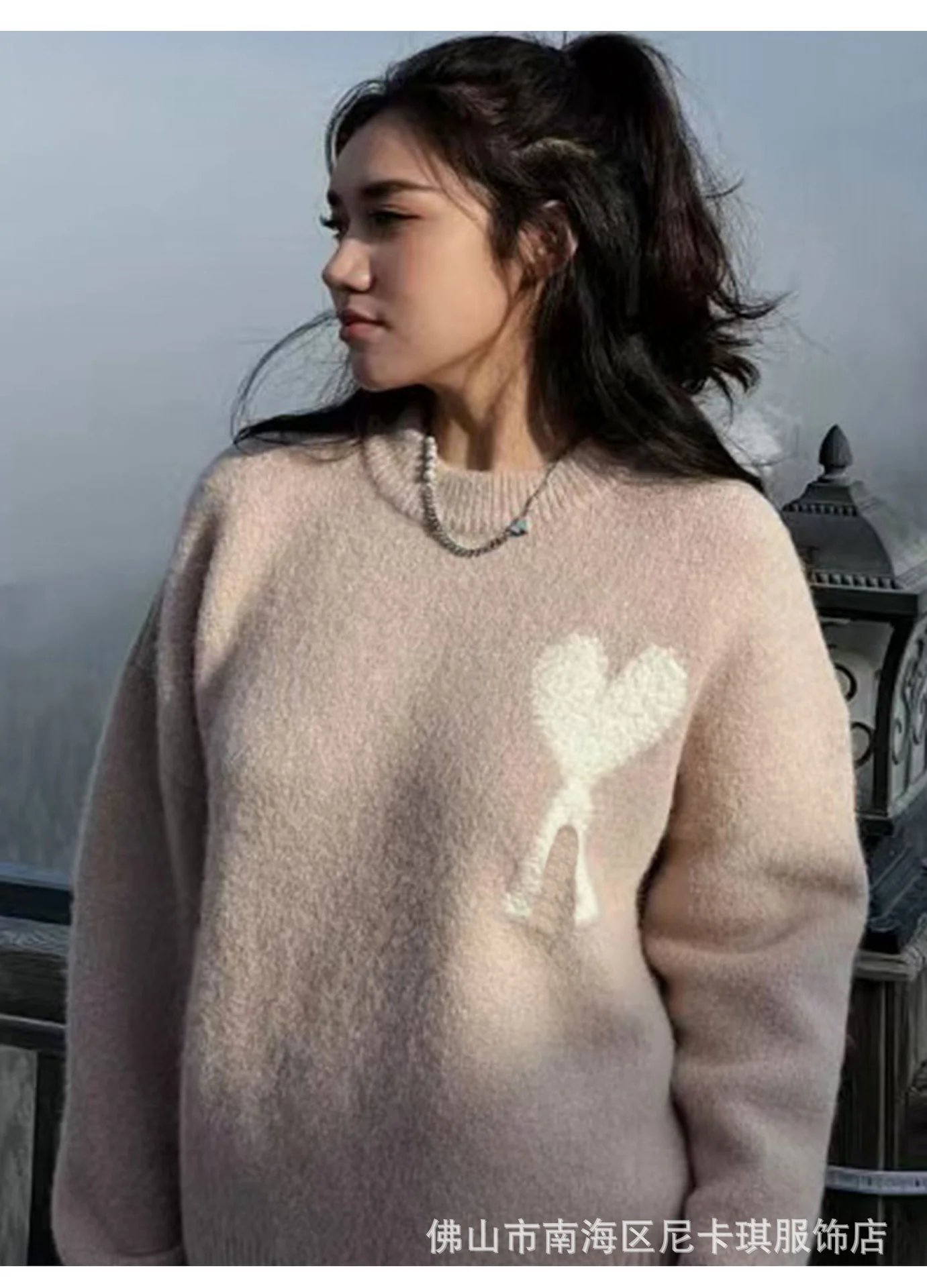 Comme des Garçons Play Heart Logo Knit Sweater Mustard Yellow - 15