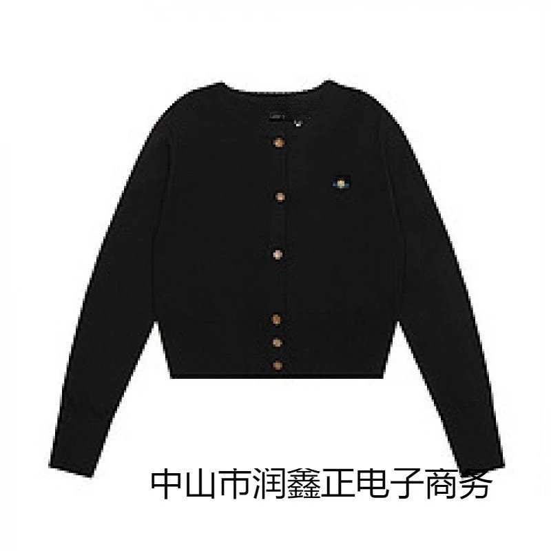 Design Cropped Cardigan Black Knit Cardigan Outerwear.cardigan - 6