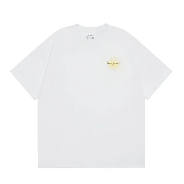 Maison Margiela Paint Splatter Logo T-Shirt White - 1