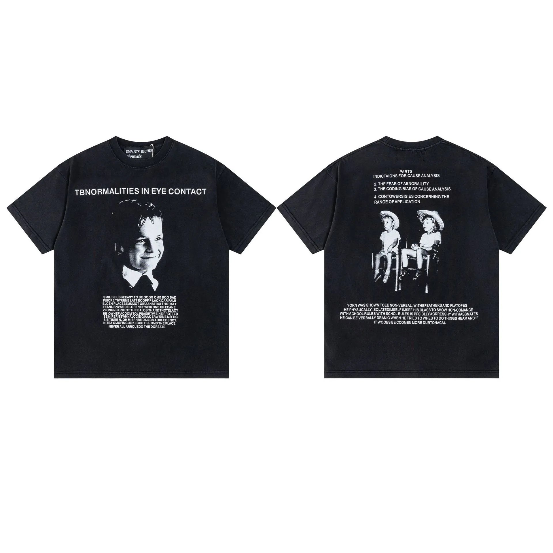 Enfants Riches Déprimés Enfants Graphic Print T-Shirt White / Black - 24